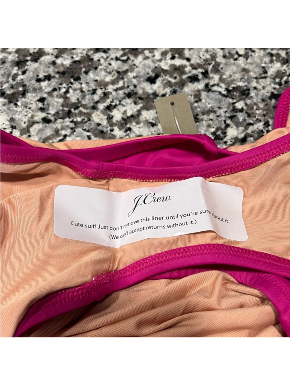J. Crew Women’s Classic v-neck Fuchsia Swimsuit 10 $30 - Picture 13 of 15